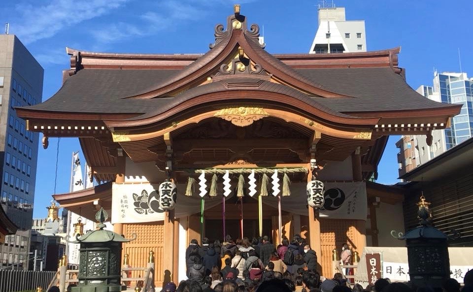 総持寺の初詣の混雑